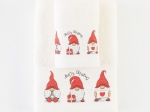 Borea Πετσέτες Χριστουγεννιάτικες Σετ 2ΤΜΧ Christmas Gnome Εκρού 50 x 90 / 30 x 50 cm Εκρού