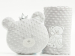 Borea Κουβέρτα Αγκαλιάς Angel Bear 75 x 100 cm Γκρι