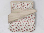 Bonsai Home Σετ Παπλωματοθήκη Πεννιέ 180 TC Μονή 160x240 - Rose/Stripes Ροζ