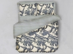 Bonsai Home Σετ Παπλωματοθήκη Πεννιέ 180 TC Μονή 160x240 - Paisley/Stripes Μπλε