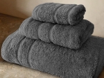 Bonsai Home Σετ Πετσέτες Πενιέ 3τμχ 600gsm Royal Cosy Γκρι