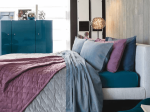 Amo la Casa Κουβέρτα Velour Υπέρδιπλη 200Χ250 - Cloe Μπλε