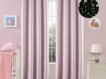 Beauty Home Κουρτίνα φωσφορίζουσα με 8 κρίκους Art 6140 140x260 Ροζ