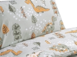Σετ σεντόνια μονά με λάστιχο Dodo Art 6230 105x200+30 Λαδί       Beauty Home