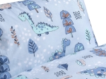 Σετ σεντόνια μονά με λάστιχο Dino Art 6231 105x200+30 Σιελ       Beauty Home