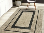 Πατάκι Jute Art 9130 65x150 Μπεζ,Μαύρο   Beauty Home