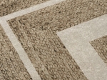 Πατάκι Jute Art 9130 65x150 Μπεζ,Λευκό   Beauty Home