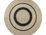 Ροτόντα 150x150 Jute Art 9130 Μπεζ,Μαύρο   Beauty Home