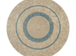 Ροτόντα 150x150 Jute Art 9130 Μπεζ,Μπλε   Beauty Home