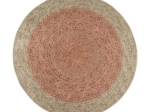 Ροτόντα 150x150 Jute Art 9131 Μπεζ,Ροζ   Beauty Home