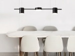 LED KΡΕΜΑΣΤΟ ΦΩΤΙΣΤΙΚΟ 3ΦΩΤΟ ΡΑΓΑ ΜΑΥΡΟ 24W 144-10000 | EUROLAMP