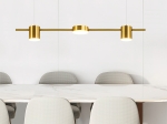 LED KΡΕΜΑΣΤΟ ΦΩΤΙΣΤΙΚΟ 3ΦΩΤΟ ΡΑΓΑ ΧΡΥΣΟ 24W 144-10001 | EUROLAMP