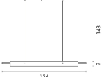 LED ΚΡΕΜΑΣΤΟ ΦΩΤΙΣΤΙΚΟ ΡΑΓΑ 20W ΜΑΥΡΟ 144-16020 | EUROLAMP