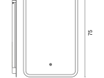 ΚΑΘΡΕΦΤΗΣ ΜΕ LED ΛΕΥΚΟ ΓΥΑΛΙΝΟ 144-88001 | EUROLAMP