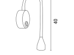 ΑΠΛΙΚΑ ΑΝΑΓΝΩΣΗΣ EUROLAMP 145-22060 "IONAS 1" 3W LED 3000K ΛΕΥΚΟ 