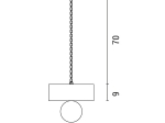 ΦΩΤΙΣΤΙΚΟ ΚΡΕΜΑΣΤΟ ΜΟΝΟΦΩΤΟ EUROLAMP 145-23801 NOSTOS Ε27 ΞΥΛΟ/ ΜΕΤΑΛΛΟ
