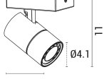 ΣΠΟΤ ΜΠΑΡΑ ΜΟΝΗ GU10 ΛΕΥΚΗ/ ΜΑΥΡΗ EUROLAMP 145-25006