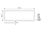 ΦΩΤΙΣΤΙΚΟ PANEL LED 120X30 40W 4000Κ ΛΕΥΚΟ PLUS |EUROLAMP