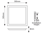 ΦΩΤΙΣΤΙΚΟ PANEL LED 60X60 40W 3000Κ UGR<19 ΛΕΥΚΟ PLUS | EUROLAMP