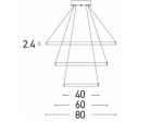 ΚΡΕΜΑΣΤΟ ΦΩΤΙΣΤΙΚΟ ΟΡΟΦΗΣ LED ΛΕΥΚΟ ΜΑΤ 135W 180030 | ZAMBELIS LIGHTS