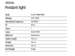 ΚΡΕΜΑΣΤΟ ΦΩΤΙΣΤΙΚΟ ΟΡΟΦΗΣ Ε27 ΠΡΑΣΙΝΟ 180065 | ZAMBELIS LIGHTS