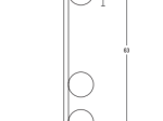 ΑΠΛΙΚΑ ΦΩΤΙΣΤΙΚΟ ΤΟΙΧΟΥ 3XG9 ΜΑΥΡΗ 18134-B| ZAMBELIS LIGHTS