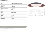 ΦΩΤΙΣΤΙΚΟ ΟΡΟΦΗΣ LED 28W ΜΑΥΡΟ/ΧΑΛΚΟΣ Ø50 - 1959  | ZAMBELIS