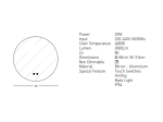 ΚΑΘΡΕΦΤΗΣ LED  ΜΕ ΟΠΙΣΘΙΟ ΦΩΤΙΣΜΟ 22067 | ZAMBELIS LIGHTS