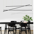 ΜΟΝΤΕΡΝΟ LED ΦΩΤΙΣΤΙΚΟ ΡΑΓΑ 64W ΜΑΥΡΟ 22237| ZAMBELIS