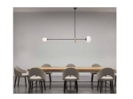 ΚΡΕΜΑΣΤΟ ΦΩΤΙΣΤΙΚΟ ΟΡΟΦΗΣ G9 LED ΡΑΓΑ ΔΙΦΩΤΟ ΜΑΥΡΟ 22267 | ZAMBELIS LIGHTS