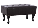ΤΑΜΠΟΥΡΕ ΥΠΟΠΟΔΙΟ T.CHESTERFIELD EMMA HM226.01 PU 80x44x39Y εκ.ΣΚ.ΚΑΦΕ