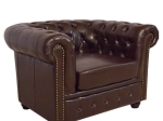 ΠΟΛΥΘΡΟΝΑ T.CHESTERFIELD POLINA HM3011.01 PU ΣΚΟΥΡΟ ΚΑΦΕ 110x90x73Yεκ.