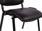 ΚΑΡΕΚΛΑ JANISHA HM1010.01 ΜΕ ΔΕΡΜΑΤΙΝΗ PU ΜΑΥΡΟ 553,5x59x77 εκ.