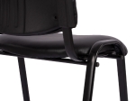 ΚΑΡΕΚΛΑ JANISHA HM1010.01 ΜΕ ΔΕΡΜΑΤΙΝΗ PU ΜΑΥΡΟ 553,5x59x77 εκ.