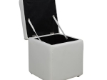 ΣΚΑΜΠΟ ΜΕ ΑΠΟΘΗΚΕΥΤΙΚΟ ΧΩΡΟ PU ΛΕΥΚΟ CUBE HM224.02 36,5x36,5x36Υεκ.