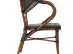 ΠΟΛΥΘΡΟΝΑ ΑΛΟΥΜΙΝΙΟΥ CLAY BAMBOO LOOK ΚΑΦΕ ΜΕ TEXTLINE HM5025 60,5x59x81 cm
