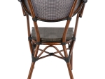 ΠΟΛΥΘΡΟΝΑ ΑΛΟΥΜΙΝΙΟΥ CLAY BAMBOO LOOK ΚΑΦΕ ΜΕ TEXTLINE HM5025 60,5x59x81 cm