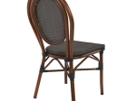 ΚΑΡΕΚΛΑ ΑΛΟΥΜΙΝΙΟΥ KASON BAMBOO LOOK ΚΑΦΕ ΜΕ TEXTLINE 40,5x56,5x89,5 εκ. HM5026