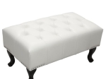 ΤΑΜΠΟΥΡΕ ΥΠΟΠΟΔΙΟ T.CHESTERFIELD EMMA HM226.02 PU ΛΕΥΚΟ-ΜΑΥΡΑ ΠΟΔΙΑ 80x44x39Yεκ.