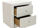 ΚΟΜΟΔΙΝΟ MONE HM2219.02 ΜΕ 2 ΣΥΡΤΑΡΙΑ ΑΠΟ ΛΕΥΚΟ ΜΑΤ PU 48X41X50 εκ