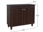 ΠΑΠΟΥΤΣΟΘΗΚΗ-ΝΤΟΥΛΑΠΙ ΞΥΛΙΝΗ CASSIOPE HM2208.01 WENGE 77Χ34Χ63Υεκ.