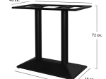 ΒΑΣΗ ΜΕΤΑΛΛΙΚΗ ΜΑΥΡΗ 70X38X72εκ. HM409