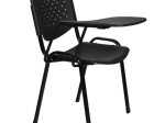 ΚΑΡΕΚΛΑ ΣΥΝΕΔΡΙΟΥ ΜΕ ΘΡΑΝΙΟ HM1037 PLASTIC ΜΑΥΡΗ 52x55x77 εκ.