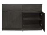 ΜΠΟΥΦΕΣ JOLENE HM2234.01 2 ΣΥΡΤΑΡΙΑ & 4 ΠΟΡΤΕΣ ZEBRANO 120X40X80εκ.