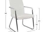 ΠΟΛΥΘΡΟΝΑ DALEY HM1021.02 ΛΕΥΚΗ 55,5x67,5x94 εκ.