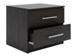 ΚΟΜΟΔΙΝΟ ΜΕΛΑΜΙΝΗΣ CHELSEA HM2220.01 ZEBRANO 48X40,5X41,5 εκ.