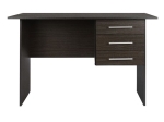 ΓΡΑΦΕΙΟ ΜΕΛΑΜΙΝΗΣ ENSLEY HM2029.01 ΜΕ 3 ΣΥΡΤΑΡΙΑ ZEBRANO 120X60X76 εκ.