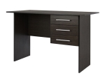 ΓΡΑΦΕΙΟ ΜΕΛΑΜΙΝΗΣ ENSLEY HM2029.01 ΜΕ 3 ΣΥΡΤΑΡΙΑ ZEBRANO 120X60X76 εκ.