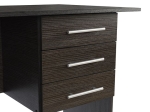 ΓΡΑΦΕΙΟ ΜΕΛΑΜΙΝΗΣ ENSLEY HM2029.01 ΜΕ 3 ΣΥΡΤΑΡΙΑ ZEBRANO 120X60X76 εκ.