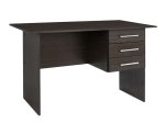 ΓΡΑΦΕΙΟ ΜΕΛΑΜΙΝΗΣ ENSLEY HM2029.01 ΜΕ 3 ΣΥΡΤΑΡΙΑ ZEBRANO 120X60X76 εκ.